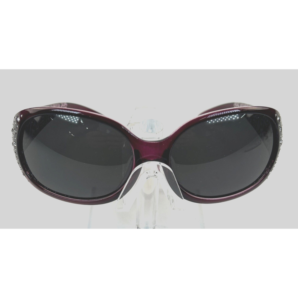 Polarized‎ Women's Dark Burgundy w/ SilverRhinestones H0008 FRAMES ONLY